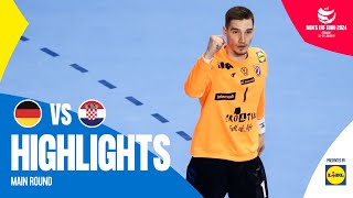 Best performance of the EURO  Germany vs Croatia  Highlights  Mens EHF EURO 2024 [upl. by Handler]