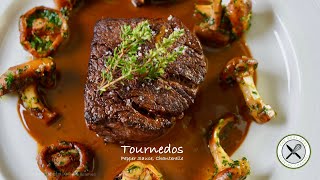 Tournedos Pepper Sauce Chanterelle – Bruno Albouze [upl. by Ater627]