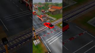 shortsking railway signal bussid bussimulatorindonesia trendingshorts traffic accidentcar [upl. by Nivlag]