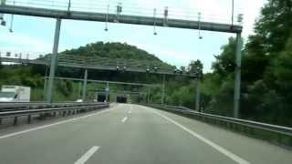 From Basel to Glattbrugg  Switzerland Driving Video 062013 FullHD [upl. by Elum]