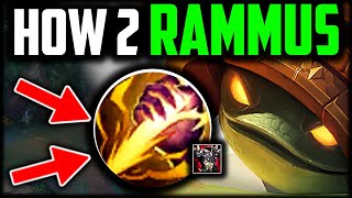 How to Rammus amp CARRY for Beginners Best BuildRunes Rammus Jungle Guide Season 14 [upl. by Leasa515]