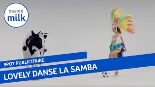 La vache Lovely danse la samba  Spot publicitaire  Swissmilk 2014 [upl. by Aicad139]