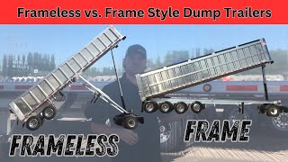 Frameless or Frame Style Semi Dump Trailer [upl. by Smukler]