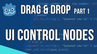 Drag and drop in Godot part 1 UI Control nodes [upl. by Ardnuasak]