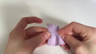 How to Make a simple Ribbon HairTie  Elastic [upl. by Aelaza]