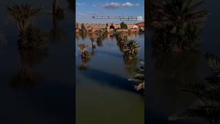 Sahara is hit by flash floods submerging dunes and palm trees [upl. by Natsirk]