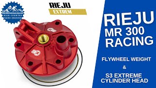 Rieju MR 300 Racing  Episode 3 S3 Extreme Cylinder Head amp Flywheel Weight  Hard Enduro Bike Build [upl. by Wilinski]