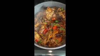 Brown Stew Chicken Caribbean Style 4000watchtime cooking recipe [upl. by Inuat]