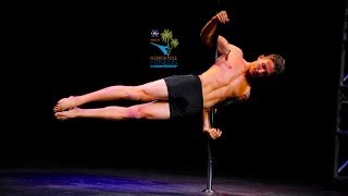 Florida Pole Fitness Championship 2014  Tyler Barnett  Mens Division [upl. by Marsha506]