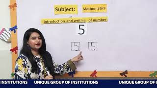 Online Lecture 6 Class Nursery Maths Introduction Reading Writing and Activity of Number 5 [upl. by Enyahs747]