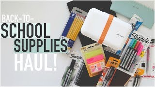 BACK TO SCHOOL SUPPLIES HAUL  University Student [upl. by Norman567]