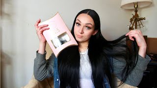 BELLAMI SILK SEAM HAIR EXTENSIONS JET BLACK 24 INCHES REVIEW [upl. by Anivle]