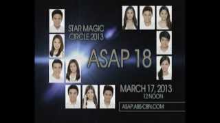 Star Magic Circle 2013 on ASAP 18 031713 [upl. by Dleifniw]