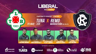 TUNA 1 X 2 REMO  AO VIVO  PARAZÃO 2024 SEMIFINAL IDA [upl. by Teage]