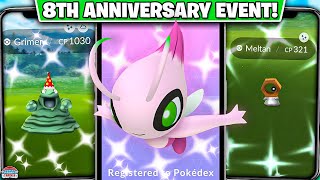 Celebrate Pokémon GO’s 8th Anniversary Shiny Meltan Party Hat Pokémon and More” [upl. by Jaclin]