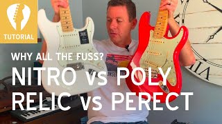 Nitro vs Poly  The relic guitar debate explained in 5 minutes [upl. by Icaj]