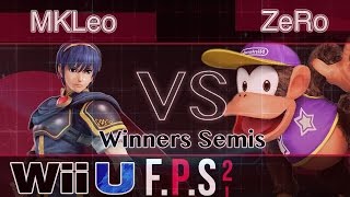 FOX MVGMKLeo Marth vs TSMZeRo Diddy  Wii U Winners Semis  FPS2 [upl. by Lleval]