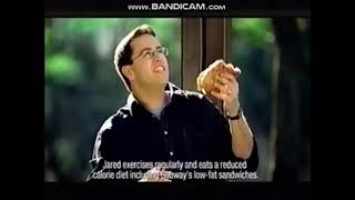 Subway Commercial feat Jared quotThe Pervquot Fogle 2002 [upl. by Ahsinned32]