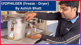 Cintex Lyophiliser Freeze  Dryer by Ashish bhatt science microbiology research [upl. by Rivy]