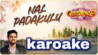 Nal Padakul  Anarkali  Karoake With Lyrics  Nakul Abhyankar Rohith Poojary [upl. by Debbi]