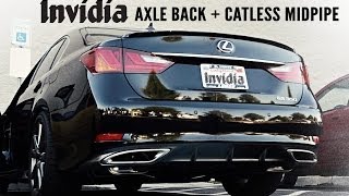 GS 350 Invidia Midpipe and Q300 Axle Back [upl. by Templa244]