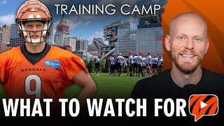 Cincinnati Bengals Training Camp FOUR Things to Watch For [upl. by Michal]