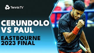 Francisco Cerundolo vs Tommy Paul For The Title  Eastbourne 2023 Final Highlights [upl. by Haniraz]