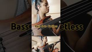 Bass Solo Fretless bass bassplayer bassguitar guitar fretlessbassmohinidey [upl. by Oilisab]