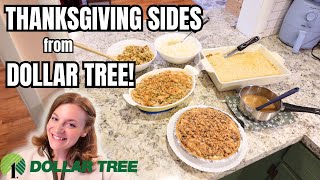 DOLLAR TREE THANKSGIVING SIDE DISHES AND DESSERTS ALL WITH INGREDIENTS FROM DOLLAR TREE [upl. by Llemrej]