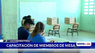 Cultura Electoral Capacitación de miembros de mesa [upl. by Nnaeilsel]