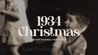 Archive footage of Christmas in the 1930s in New York  home movie 8mm film [upl. by Ahsuatal]