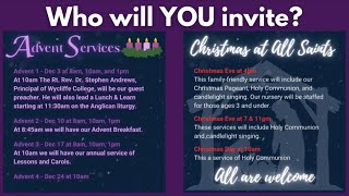 Inviting Others for Advent amp Christmas [upl. by Ovid]