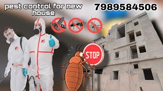 new house termite treatment 🐜 Hyderabad pest control services contact for services 📞 7989584506 [upl. by Ybbob]