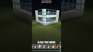 Glass fish house 🐡🐠minecraft glassfishhouse [upl. by Lukas943]