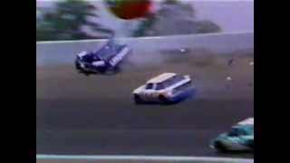 Dave Marcis and Sterling Marlin Crash  1988 CocaCola 600 [upl. by Enirahtak]