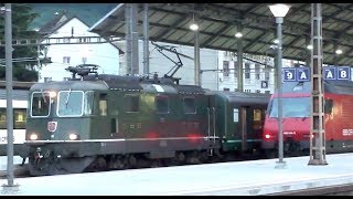 SBB Re 44 II quot11161quot with IR in Olten 210612 [upl. by Brannon346]