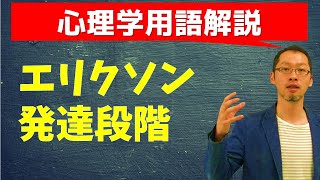 【心理学用語解説⑭】エリクソンの発達段階 [upl. by Nojed868]