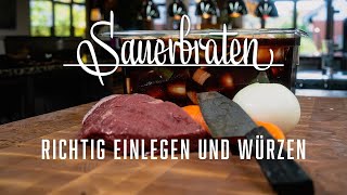 Sauerbraten einlegen – Kochen im Tal [upl. by Slaughter347]