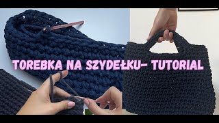 Torebka ze sznurka bawełnianego na szydełku  tutorial 🧶 [upl. by Nnaeitak769]