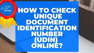 How to Check Unique Document Identification Number UDIN Online [upl. by Nabe]