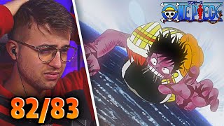 THIS IS BRUTAL One Piece Episode 8283 REACTION  REVIEW [upl. by Ahsirak]