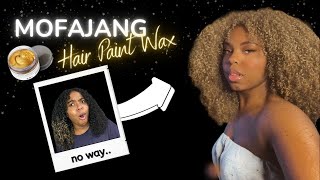 I DYED MY HAIR BLONDE BLACK TO BLONDE  Mofajang Hair Wax [upl. by Angelo]