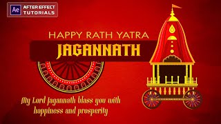 Rath yatra Motion Graphics  Rath Yatra After effect tutorial  Rath yatra Festival Video [upl. by Notniuqal]