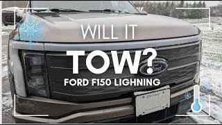 F150 Lightning Max Towing in the Cold [upl. by Dion]