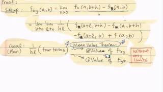 Clairauts Theorem Demonstration and Proof [upl. by Josey]