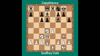 Godfrey Cole vs Capablanca 1919 [upl. by Fionna]