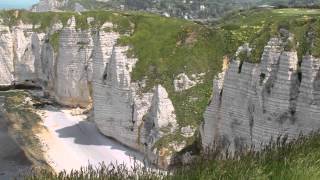 Etretat Falaises Seine Maritime Normandy France [upl. by Yendic651]