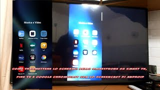 Trasmettere lo schermo del cellulare su Smart TV Fire TV e Chromecast con lo screencast di Android [upl. by Wendelina]