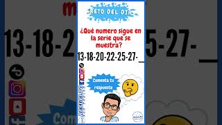 Reto Matemático matemáticas test adivinanza quiz [upl. by Paik]