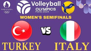 OLYMPIC WOMENS VOLLEYBALL LIVE │ ITALY vs TURKEY Livescore [upl. by Blessington]